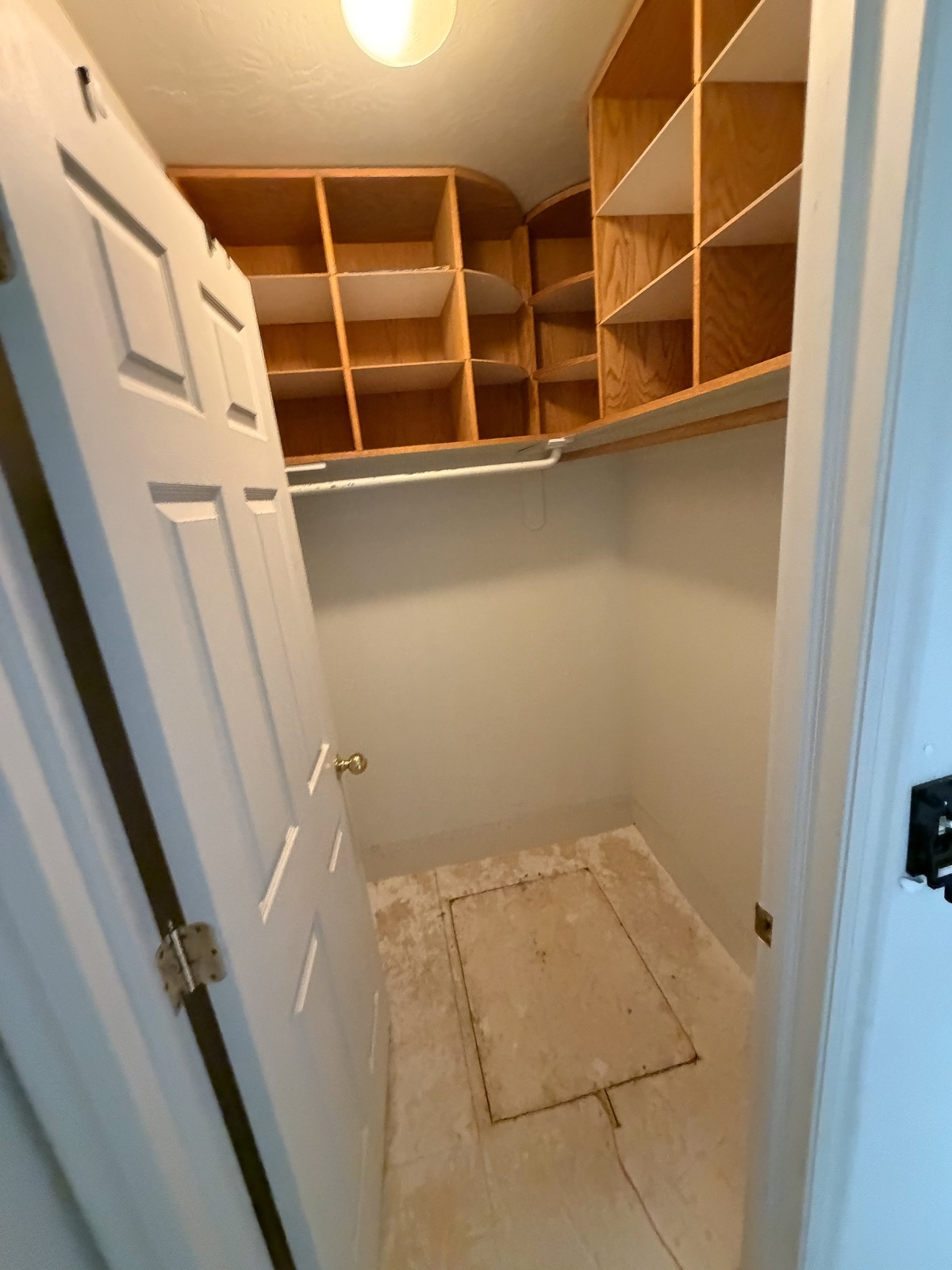 The same closet cleared after an Instahaul cleanout.