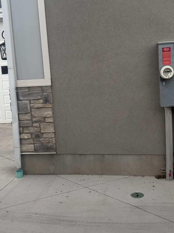 The same spot with the fridge gone.